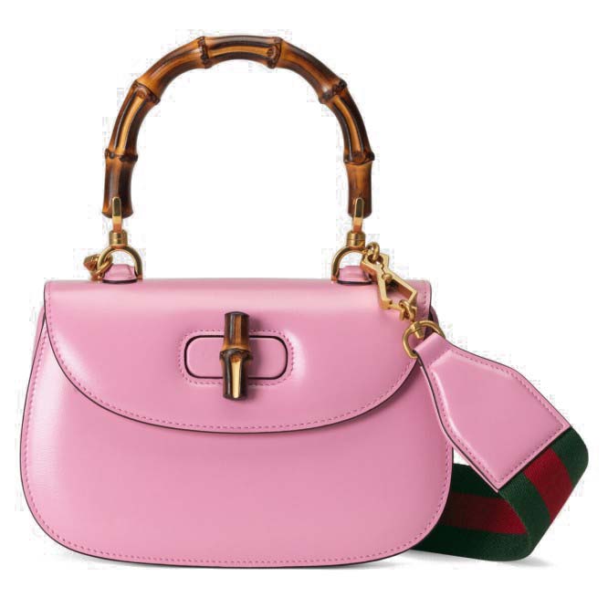 GUCCI BAMBOO 1947 SMALL TOP HANDLE BAG 675797  (21*15*7cm)